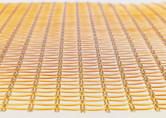 Revestimiento laminado vidrio de Mesh Eco Woven Copper Wall del alambre de SHUOLONG SS304
