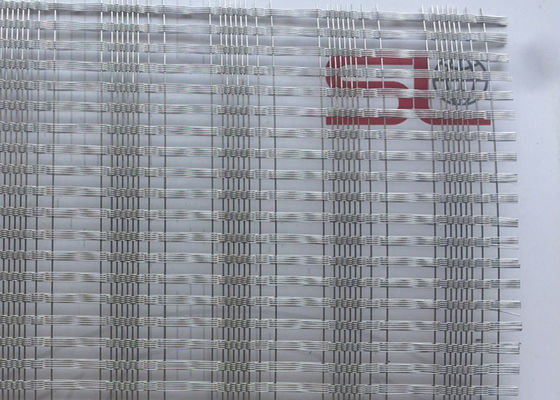 fachada decorativa interior tejida llano de Mesh Glass Panels Exterior And del alambre de 0.8m m