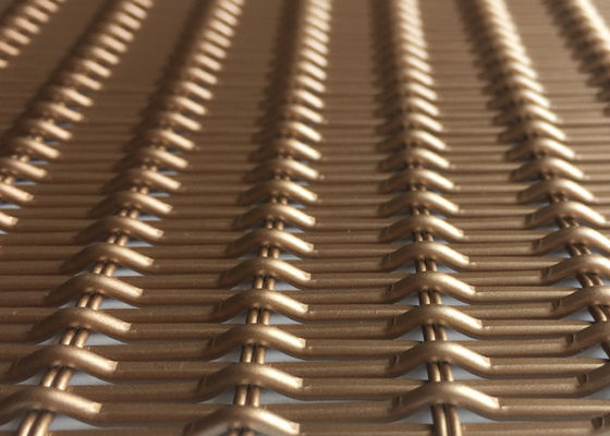 área de abertura tejida decorativa de la malla de alambre el 26% de la aleación de aluminio de los 6.5ft