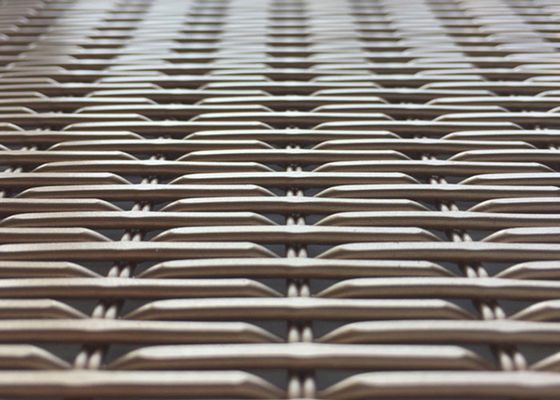 área de abertura tejida decorativa de la malla de alambre el 26% de la aleación de aluminio de los 6.5ft