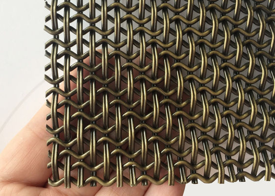 La cerradura prensó las paredes tejidas decorativas de Mesh Eco Facade Architectural Screen del alambre
