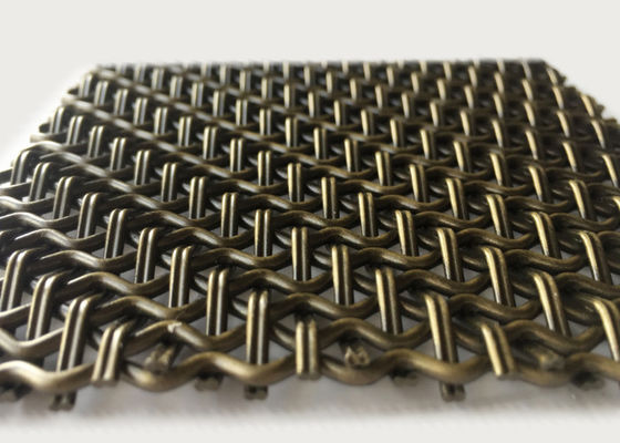 La cerradura prensó las paredes tejidas decorativas de Mesh Eco Facade Architectural Screen del alambre