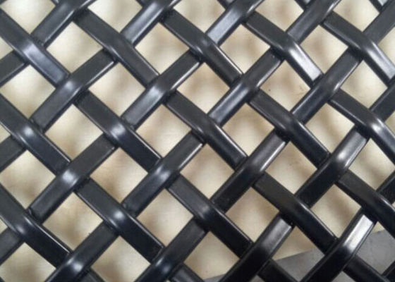 SS304 polvo negro antiusura Mesh Decorative For Building Structures cubierto