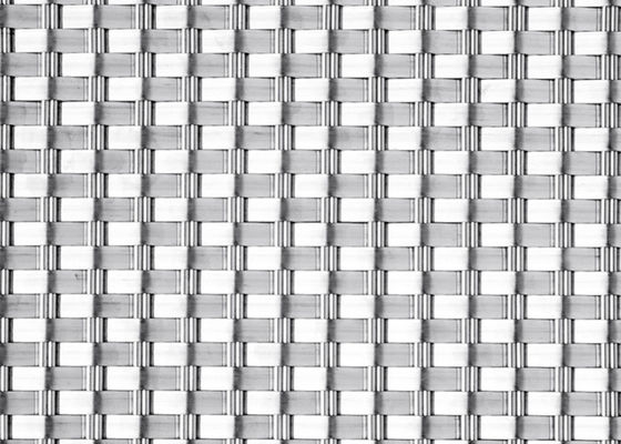 sombrilla tejida apretada plana de Mesh Panels Architectural Mesh Fabrics del alambre del 1.5m