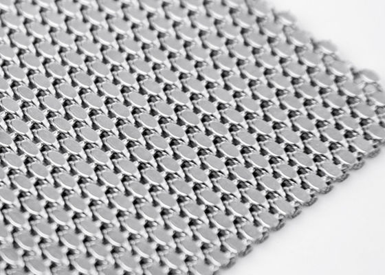 Malla metálica tejida PVD del elevador de Mesh Panels Anti Fire Decorative del alambre