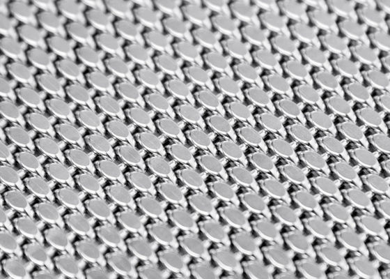 Malla metálica tejida PVD del elevador de Mesh Panels Anti Fire Decorative del alambre