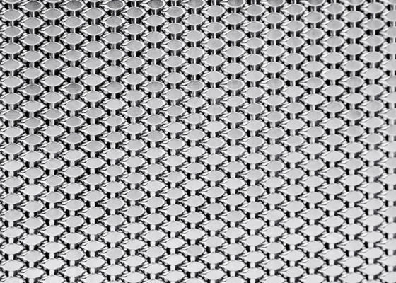 Malla metálica tejida PVD del elevador de Mesh Panels Anti Fire Decorative del alambre