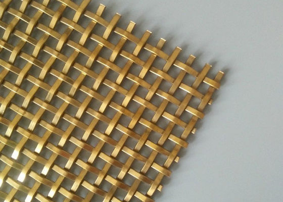 pantallas de seguridad decorativas multicoloras de Mesh Grilles Plated Metal Steel del alambre de 3M