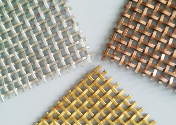 pantallas de seguridad decorativas multicoloras de Mesh Grilles Plated Metal Steel del alambre de 3M