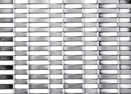 AISI316 alambre tejido sombrilla Mesh Panels Facade