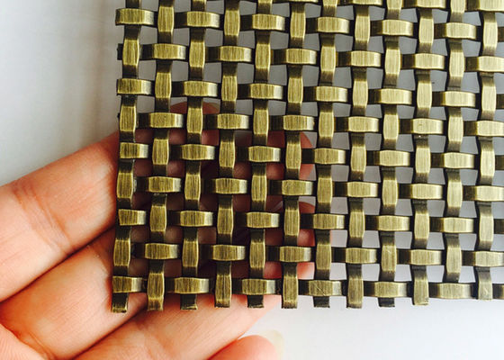 Espacio decorativo tejido arquitectónico de Mesh Grilles Partitions el 24% del alambre del metal del revestimiento de la pared