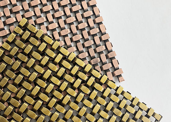 Espacio decorativo tejido arquitectónico de Mesh Grilles Partitions el 24% del alambre del metal del revestimiento de la pared