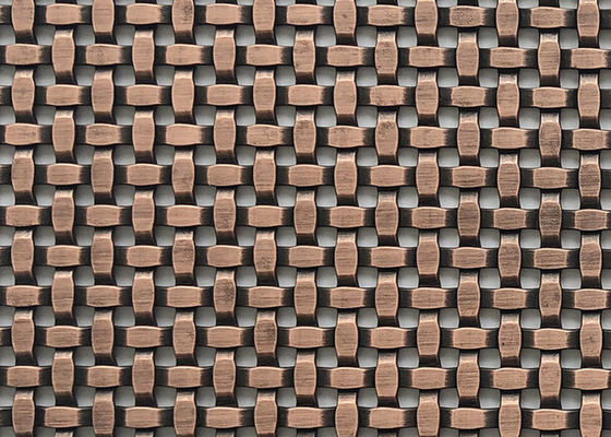 Espacio decorativo tejido arquitectónico de Mesh Grilles Partitions el 24% del alambre del metal del revestimiento de la pared