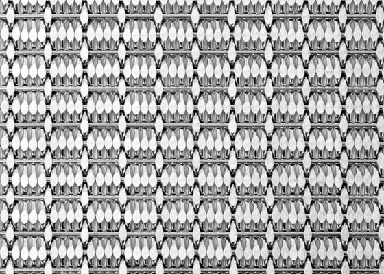 Alambre tejido PVDF durable Mesh Panels Cladding Enclosures Weather Resisitant