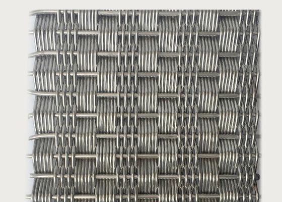 SGS decorativo arquitectónico tejido 4.5m m de Mesh Stainless Steel de la pantalla gruesos
