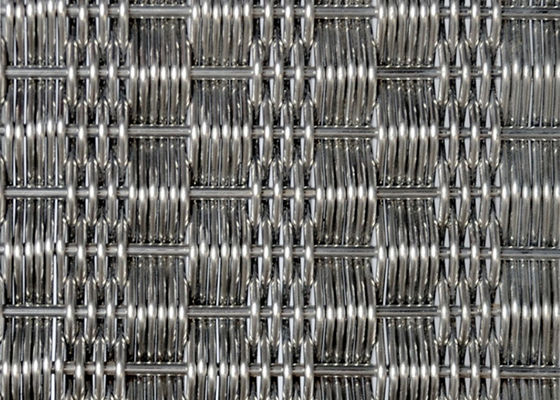 SGS decorativo arquitectónico tejido 4.5m m de Mesh Stainless Steel de la pantalla gruesos