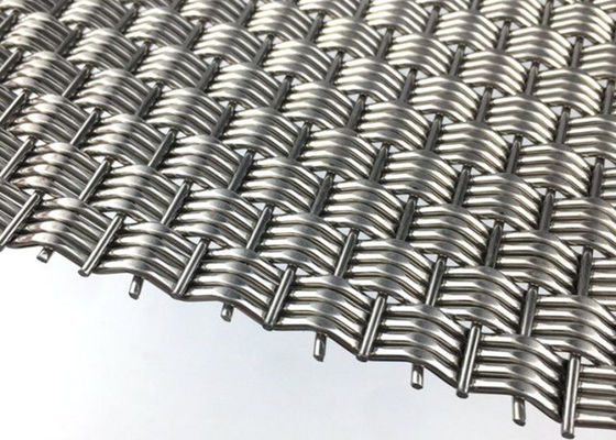 Alambre tejido arquitectónico rígido Mesh Panels Stainless Steel Eco 4.9m m gruesos