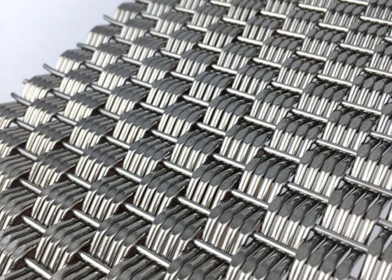 Alambre tejido arquitectónico rígido Mesh Panels Stainless Steel Eco 4.9m m gruesos