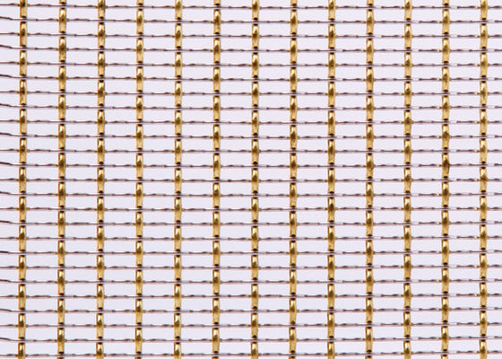 cubiertas decorativas de cobre rojas del radiador de Mesh Grilles Gold Plated For del alambre de los 65ft SS316L