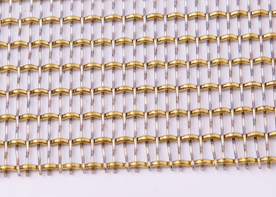cubiertas decorativas de cobre rojas del radiador de Mesh Grilles Gold Plated For del alambre de los 65ft SS316L