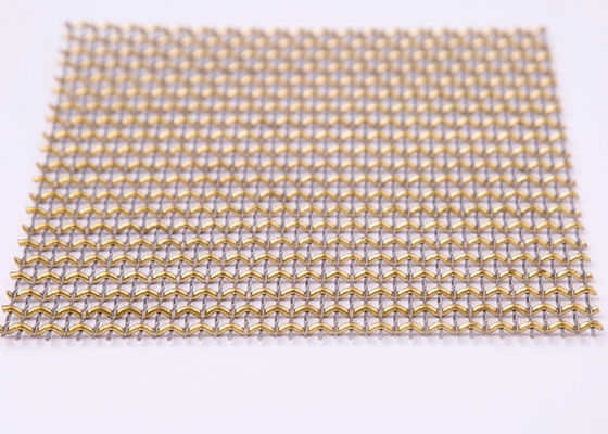 cubiertas decorativas de cobre rojas del radiador de Mesh Grilles Gold Plated For del alambre de los 65ft SS316L