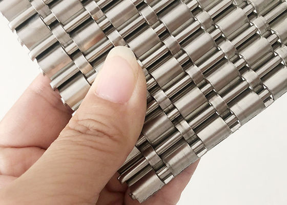revestimiento tejido aceite libre de Mesh Panels Fireproof Elevator Door del alambre de los 4m