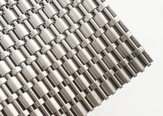 revestimiento tejido aceite libre de Mesh Panels Fireproof Elevator Door del alambre de los 4m