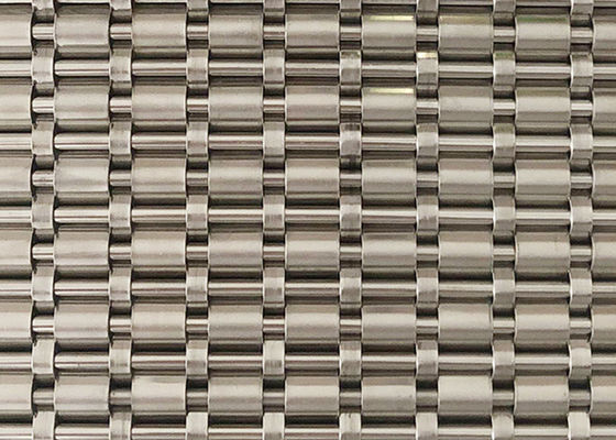 revestimiento tejido aceite libre de Mesh Panels Fireproof Elevator Door del alambre de los 4m