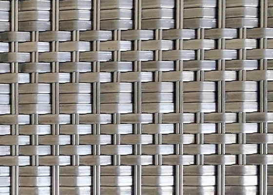 Alambre tejido arquitectónico Mesh Panels del metal de SS316 Deco diámetro de la deformación de 1,5 x de 2m m