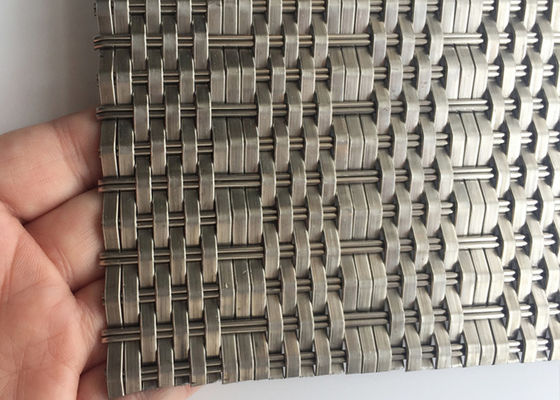 Alambre tejido arquitectónico Mesh Panels del metal de SS316 Deco diámetro de la deformación de 1,5 x de 2m m