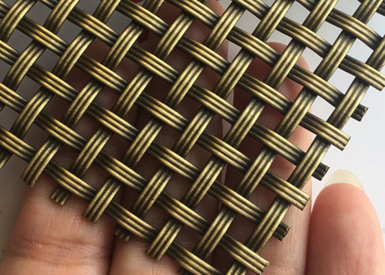 el metal decorativo Mesh Screen Wire Grille Antique del ODM de 3.2m m plateó