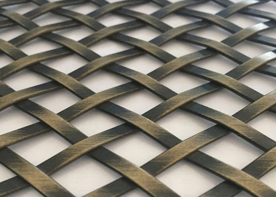 los 5ft prensaron área de abertura decorativa de acero inoxidable de Mesh Grilles 43,2% del alambre