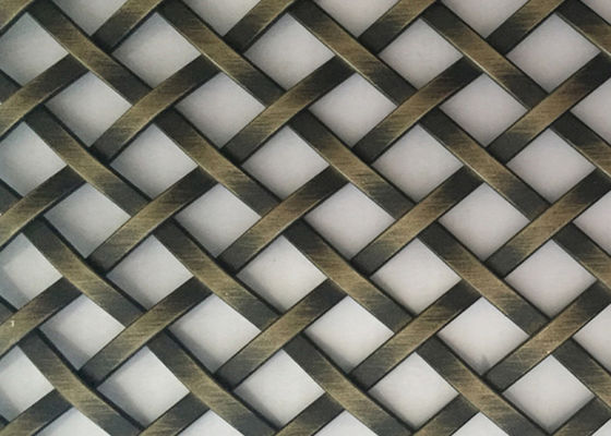 los 5ft prensaron área de abertura decorativa de acero inoxidable de Mesh Grilles 43,2% del alambre