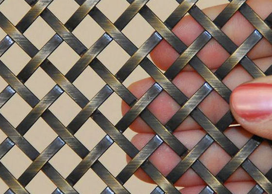 los 5ft prensaron área de abertura decorativa de acero inoxidable de Mesh Grilles 43,2% del alambre