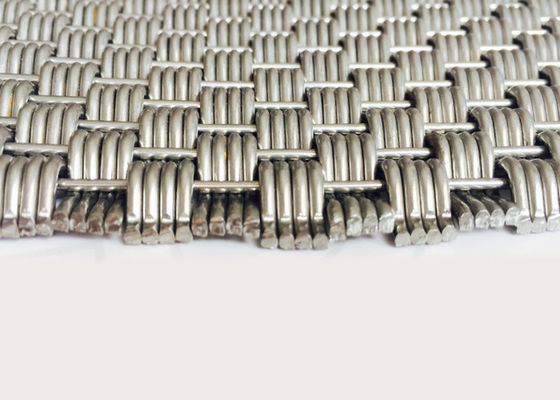 Color natural tejido decorativo de Mesh Panels AISI 316L del alambre de las divisiones