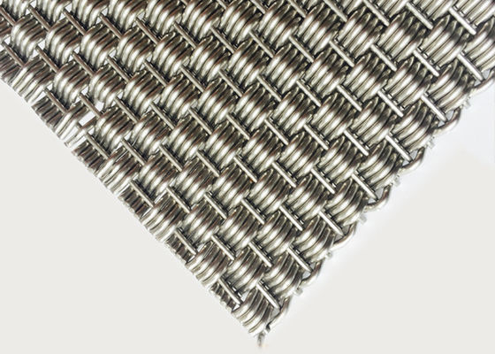 Color natural tejido decorativo de Mesh Panels AISI 316L del alambre de las divisiones