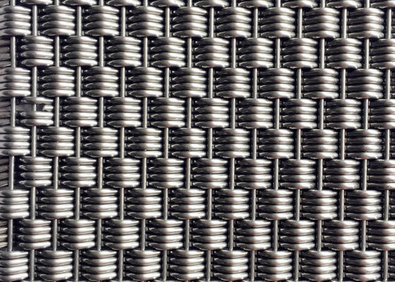 Color natural tejido decorativo de Mesh Panels AISI 316L del alambre de las divisiones