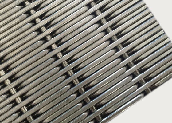 Echada tejida de acero inoxidable de la deformación del diámetro 17.5m m de Mesh Panels 2m m del alambre del SUS 304