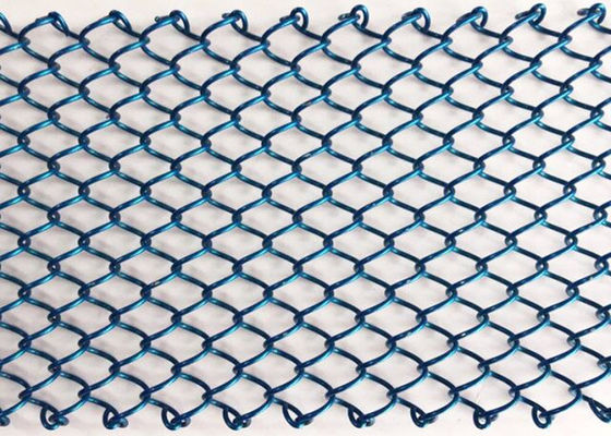 pintura a pistola del metal de los 26ft de la bobina de la pañería de Eco de la chimenea de la cortina azul de la pantalla