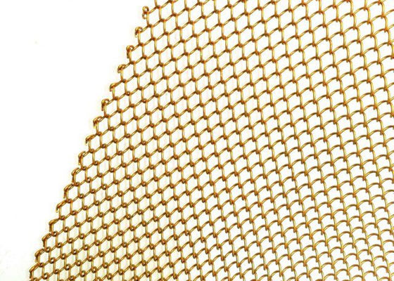 Oro casero flexible Mesh Curtain de la pañería el 13ft de la bobina del metal de la decoración