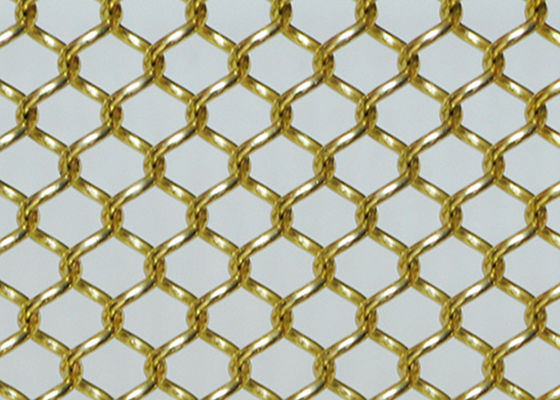 Alambre anodizado Mesh Curtains Partition Walls de la pañería de la bobina del metal de la oxidación el 10ft