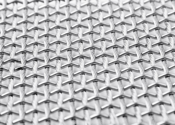 Anchura flexible de Mesh Screen Anticorrosion el 13ft del metal transparente de SS316L