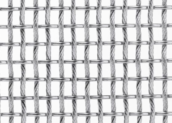 Anchura flexible de Mesh Screen Anticorrosion el 13ft del metal transparente de SS316L