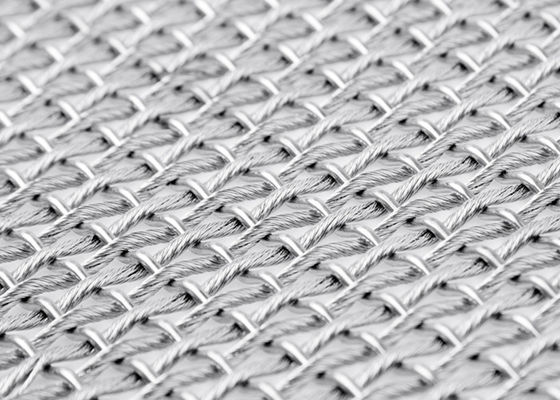 Anchura flexible de Mesh Screen Anticorrosion el 13ft del metal transparente de SS316L