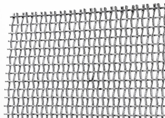 Anchura flexible de Mesh Screen Anticorrosion el 13ft del metal transparente de SS316L