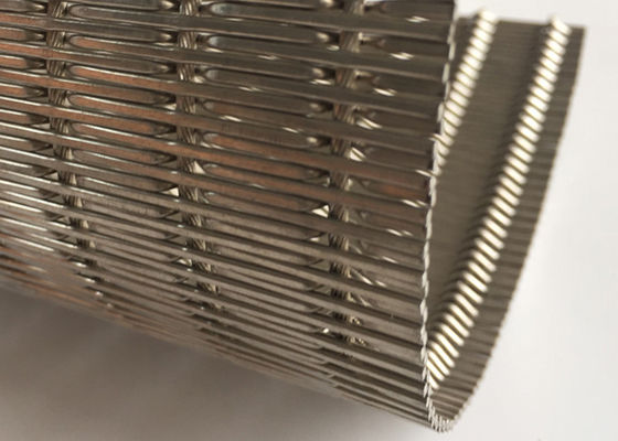 Los paneles de pared interior prensados del elevador del OEM de Mesh Fabric del metal flexible de 9m m los 2m