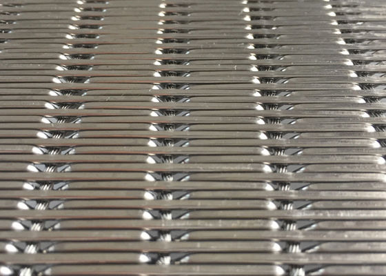 Los paneles de pared interior prensados del elevador del OEM de Mesh Fabric del metal flexible de 9m m los 2m