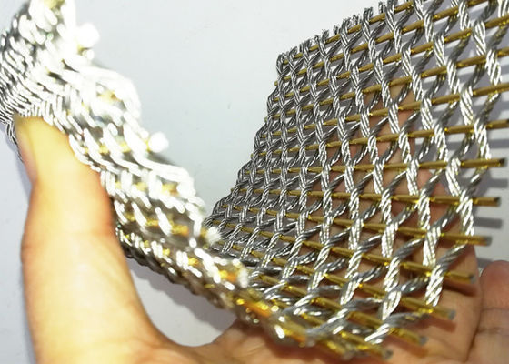 Tabique de acero inoxidable flexible antiusura de Mesh Screen Plain Woven For