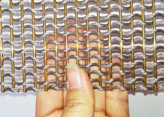 Tabique de acero inoxidable flexible antiusura de Mesh Screen Plain Woven For
