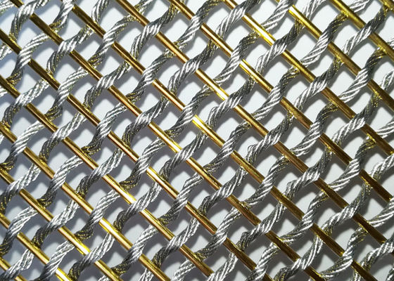 Tabique de acero inoxidable flexible antiusura de Mesh Screen Plain Woven For